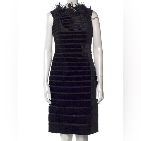 Ralph Lauren Collection Purple Label Off Shoulder Mini Dress Feather Runway  $5K - Picture 8 of 9